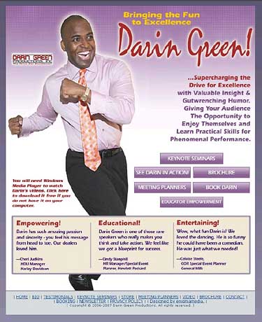Darin Green website
